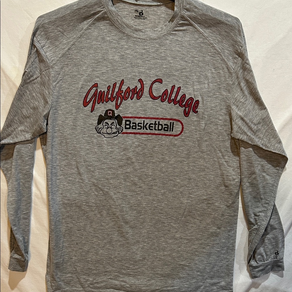 Guilford College Gray Long Sleeve Tee